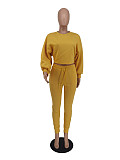 Casual Long Sleeve Sweatshirt Long Pants Sets ZAND-31177