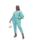 Casual Long Sleeve Sweatshirt Long Pants Sets ZAND-31177