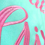 Embroidered Hooded With Pocket Sweatshirt Dress ASL-6530