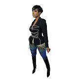 Office Lady Lace Up Bandage Blazer Jacket SH-390249
