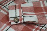 Classic Check Single-breasted Long Woolen Coat YS-8847