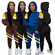 Color Block Hooded Sweatshirt Jogger Pants Set LM-8308
