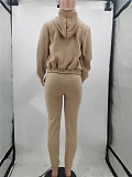Hooded Zipper Outerwear Pants Tracksuit 3 Piece Sets TK-6209