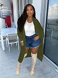 Solid Color Long Sleeve Casual Knitted Sweater Cardigan TR-1185