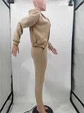 Hooded Zipper Outerwear Pants Tracksuit 3 Piece Sets TK-6209