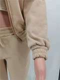 Hooded Zipper Outerwear Pants Tracksuit 3 Piece Sets TK-6209