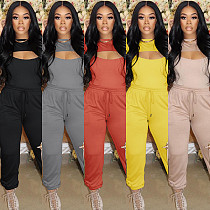 Long Sleeve Crop Top And Camis And Pants Sets GLS-10078