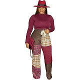 Color Block Print Sportswear Jogger Sweatpant YS-8846