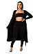 Long Sleeve Cardigan With Chest Wrapped And Pant Set OSM-4522