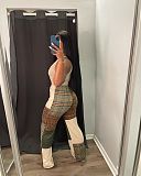 Color Block Print Sportswear Jogger Sweatpant YS-8846