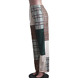 Color Block Print Sportswear Jogger Sweatpant YS-8846