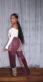 Color Block Print Sportswear Jogger Sweatpant YS-8846