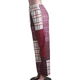 Color Block Print Sportswear Jogger Sweatpant YS-8846