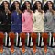 Long Sleeve Party Zip Hoodie Loose Casual Dresses GLS-10070