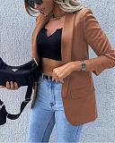 All-match Printed Long Sleeve Slim Blazers Jackets HX-1150
