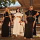 Plus Size Hooded Crop Top Slit Maxi Skirt Set WA-77385