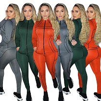 Yoga Fitness Zip Jacket Jogger Pants Sweatsuit MEM-88410