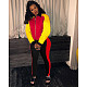 Patchwork Long Sleeve Zip Jacket Pants Sweatsuits SHA-86286