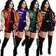 Letter Print Patchwork Street Hipster Baseball Jacket JR-3666