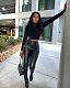 Faux Leather Solid High Waist Skinny Pencil Pants OD-8475