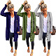 Single-breasted Long Sleeve Cardigan Sweater Coat YS-8827