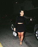 Long Sleeve Crop Top Pleated Skirt Two Piece Set WSM-5279