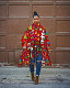 Christmas Print Tassel Long Sleeve Turtleneck Top OM-1298