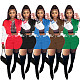 Color Matching Baseball Uniform Jacket Shorts Suit NM-8395