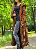 Hooded Solid Knitted Long Cardigan Twist Sweater Coat OYW-0601