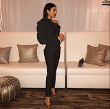 Ruffles Single Shoulder High Waist One Piece Jumpsuit JLY-19276