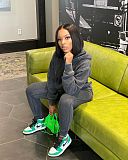 Long Sleeve Hooded Sweatshirt Pants Two Piece Set MDF-5271