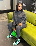 Long Sleeve Hooded Sweatshirt Pants Two Piece Set MDF-5271