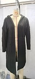 Hooded Solid Knitted Long Cardigan Twist Sweater Coat OYW-0601