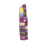 Rainbow Long Cardigan Office Lady Loose Sweater ASL-6537