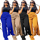 Solid Streetwear Loose Straight Irregular Wide Leg Pants YS-8843