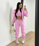 Hooded Zipper Outerwear Pants Tracksuit 3 Piece Sets TK-6209