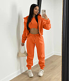 Hooded Zipper Outerwear Pants Tracksuit 3 Piece Sets TK-6209