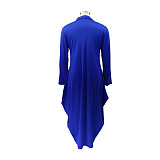 Letter Printed Casual Long Sleeve Plus Size Dresses HANI-197