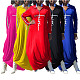 Letter Printed Casual Long Sleeve Plus Size Dresses HANI-197