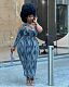 One Shoulder Long Sleeve Hollow Out Plus Size Dress HEJ-21S6101