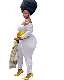 Long Sleeve Off Shoulder Plus Size Jumpsuits FSX-310