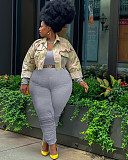 Long Sleeve Off Shoulder Plus Size Jumpsuits FSX-310
