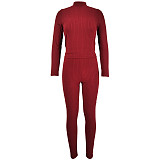 Long Sleeve T-Shirt+Leggings Matching Tracksuit XMY-9332
