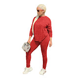 Long Sleeve T Shirt Tops Long Pant Two Piece Set SFY-2146