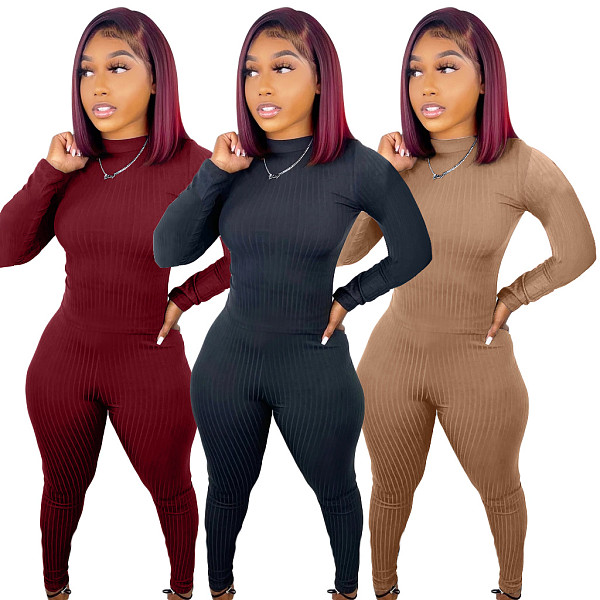 Long Sleeve T-Shirt+Leggings Matching Tracksuit XMY-9332