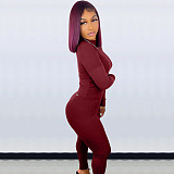 Long Sleeve T-Shirt+Leggings Matching Tracksuit XMY-9332