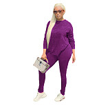 Long Sleeve T Shirt Tops Long Pant Two Piece Set SFY-2146