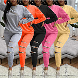 Long Sleeve T-shirt and Pencil Pants Joggers Suit TK-6122