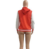 High Street Retro Hooded Baseball Uniform Coat NIYA-8090