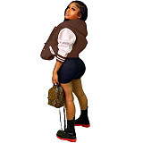 High Street Retro Hooded Baseball Uniform Coat NIYA-8090
